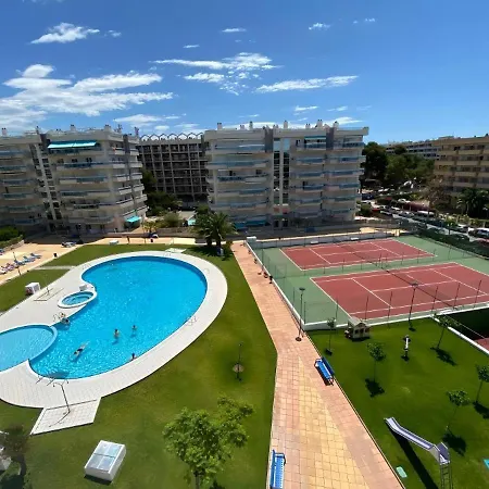 En El Centro De Salou, Playa , Padel , Tenis Y Piscina, Complejo Larimar Appartement